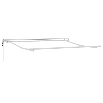 Awning Manual White 3 x 2.5 m Metal