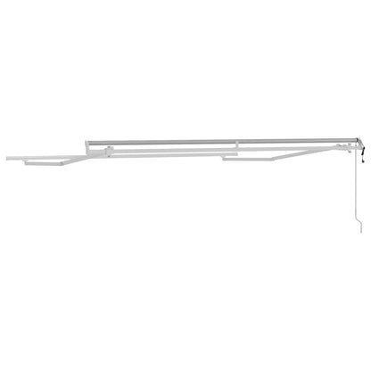 Awning Manual White 3 x 2.5 m Metal