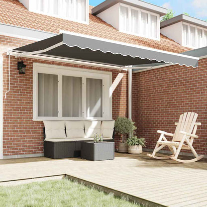Awning Manual White 3.5 x 2.5 m Metal
