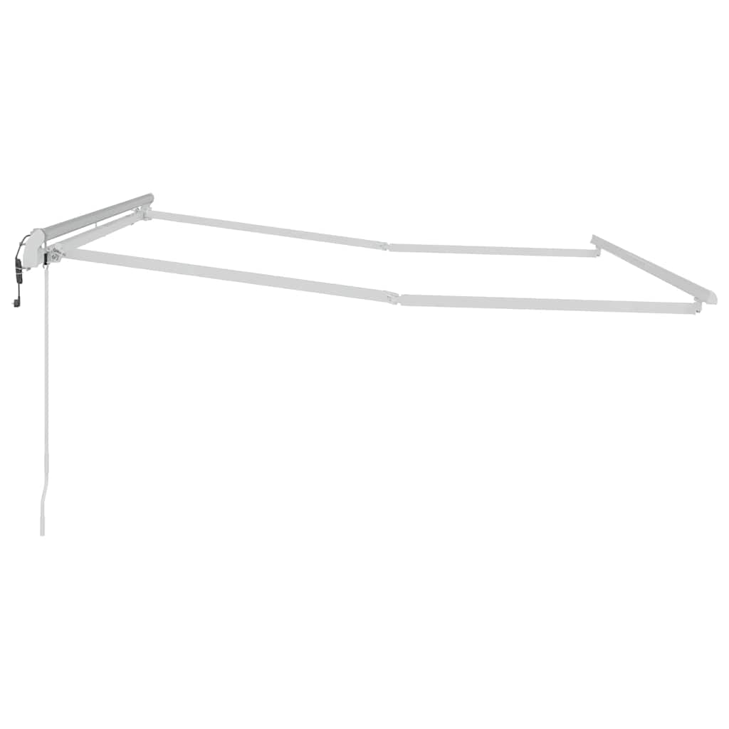 Awning Manual White 3.5 x 2.5 m Metal