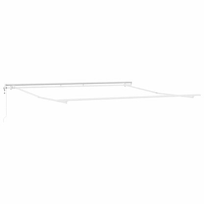 Awning Manual White 4 x 3.5 m Metal