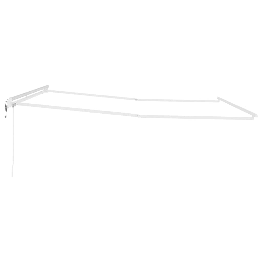 Awning Manual White 5 x 3.5 m Metal