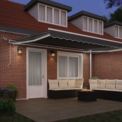 Awning White 5 x 3 m Metal