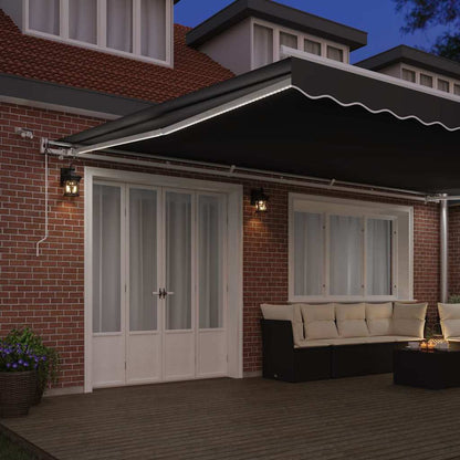 Awning with Manual White 6 x 3 m Metal