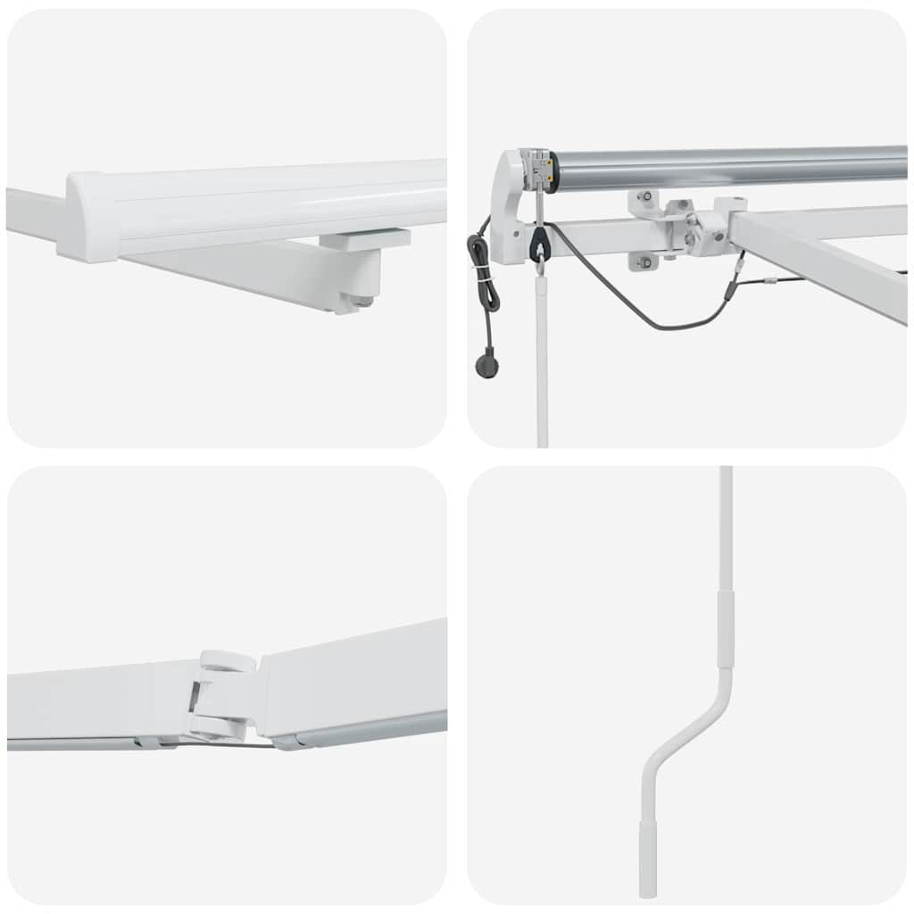 Awning with White 6 x 3.5 m Metal