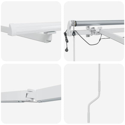 Awning with White 6 x 3.5 m Metal