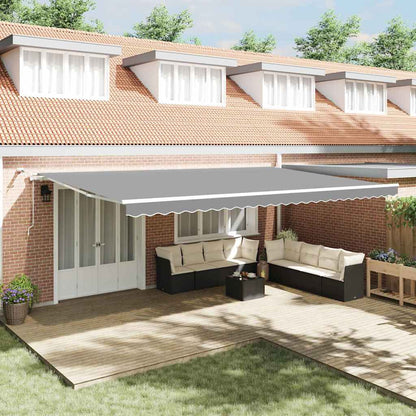 Awning with White 6 x 3.5 m Metal