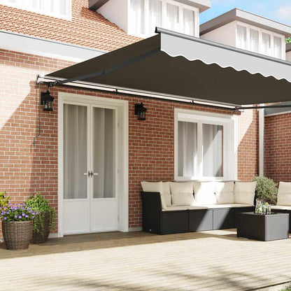 Awning Manual Anthracite 4 x 3 m Metal