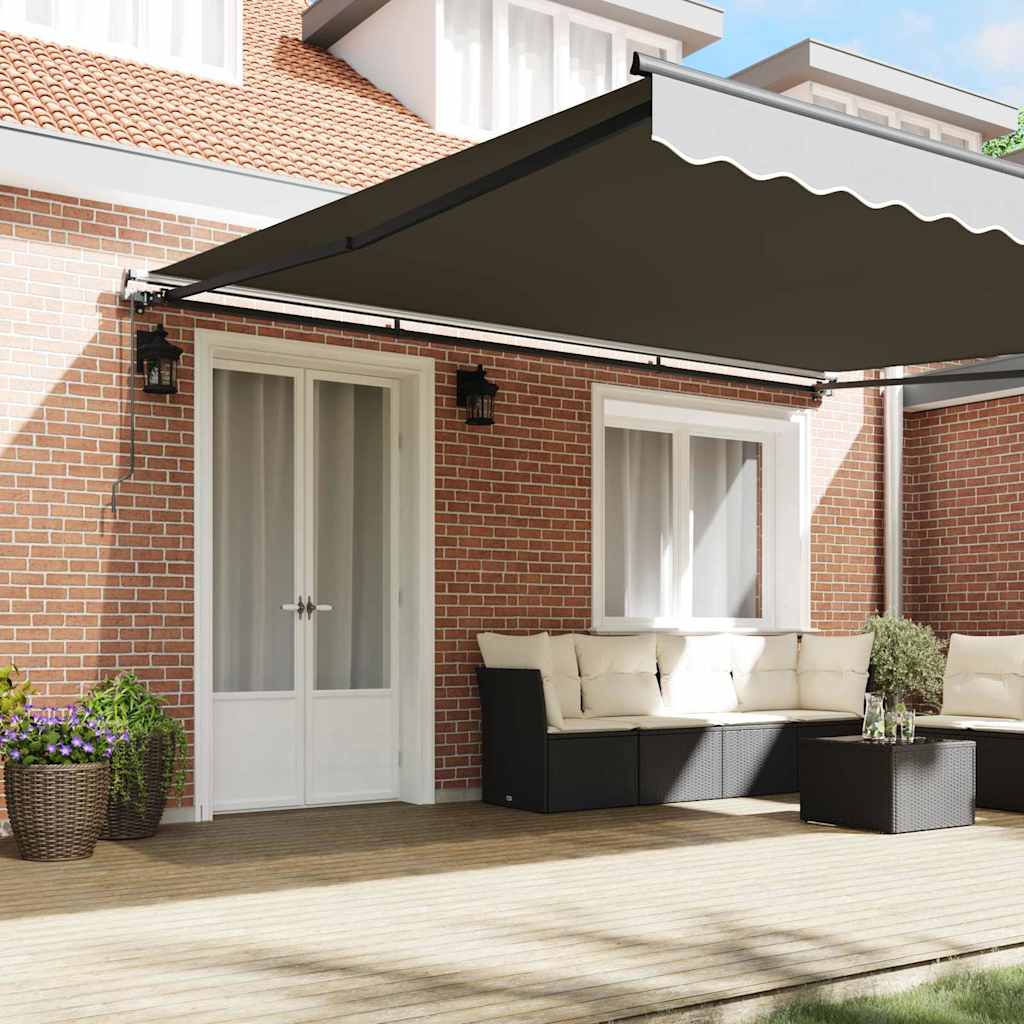 Awning Manual Anthracite 4.5 x 3.5 m Metal