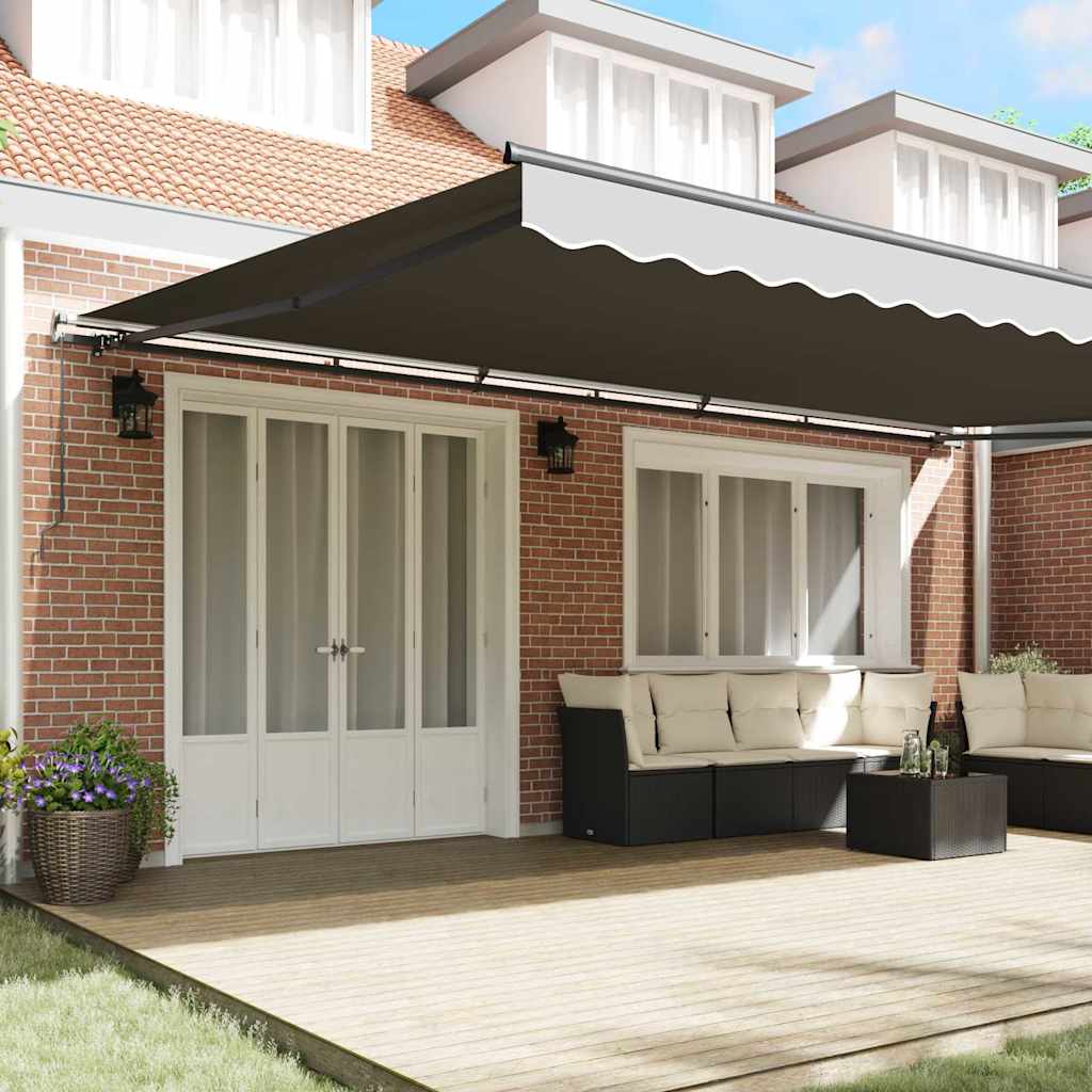Awning Manual Anthracite 6 x 3.5 m Metal