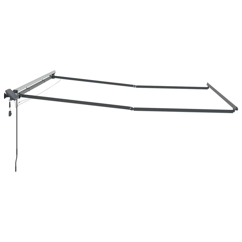 Awning with Manual Anthracite 5 x 3 m Metal