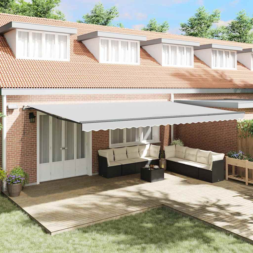 Awning with Manual Anthracite 6 x 3 m Metal