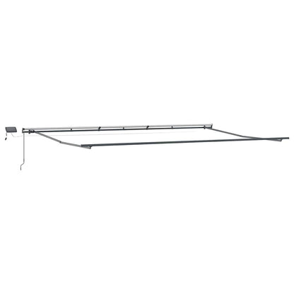 Awning with Manual Anthracite 6 x 3 m Metal