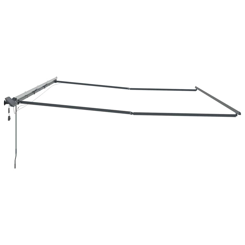 Awning with Manual Anthracite 6 x 3 m Metal