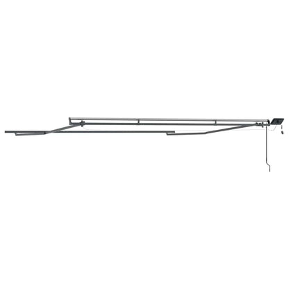 Awning with Manual Anthracite 4.5 x 3.5 m Metal