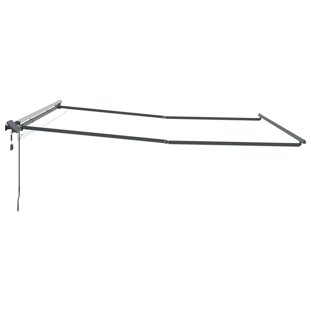 Awning with Manual Anthracite 4.5 x 3.5 m Metal