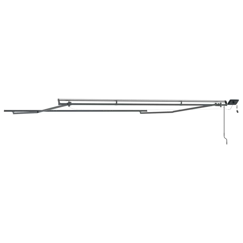 Awning with Manual Anthracite 5 x 3.5 m Metal