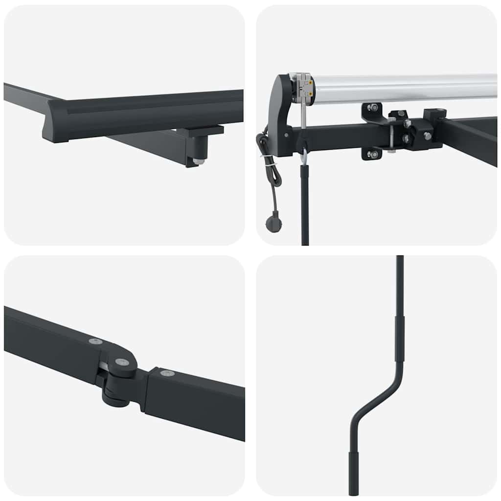 Awning Manual Anthracite 3 x 2.5 m Metal