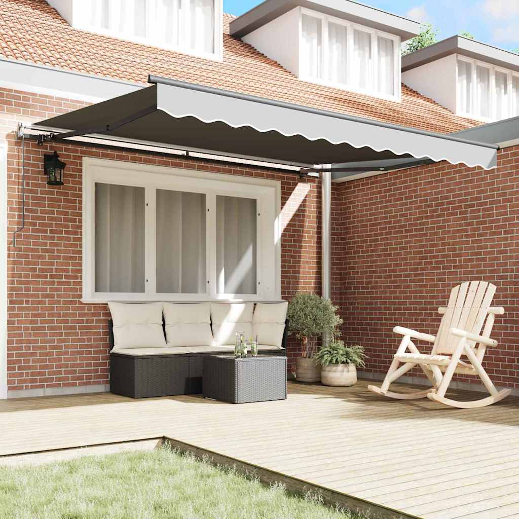 Awning Manual Anthracite 3 x 2.5 m Metal