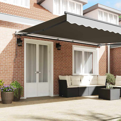 Awning Manual Anthracite 4.5 x 3 m Metal