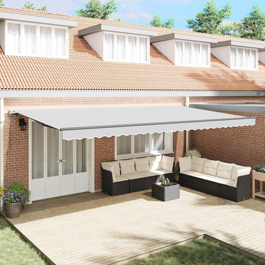 Awning Manual Anthracite 6 x 3 m Metal