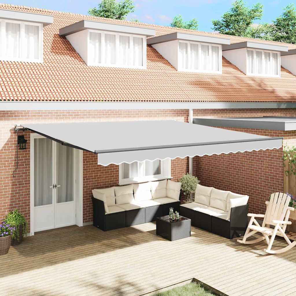 Awning Manual Anthracite 4.5 x 3.5 m Metal