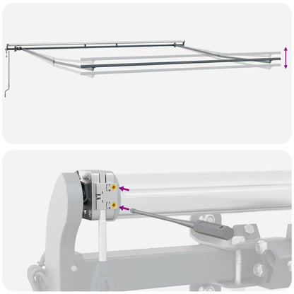 Awning Manual Anthracite 5 x 3.5 m Metal