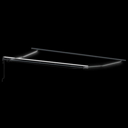 Awning with Anthracite 4 x 3 m Metal