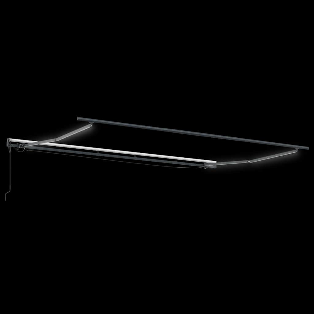 Awning with Manual Anthracite 4.5 x 3 m Metal