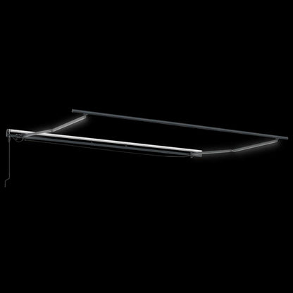 Awning with Manual Anthracite 4.5 x 3 m Metal