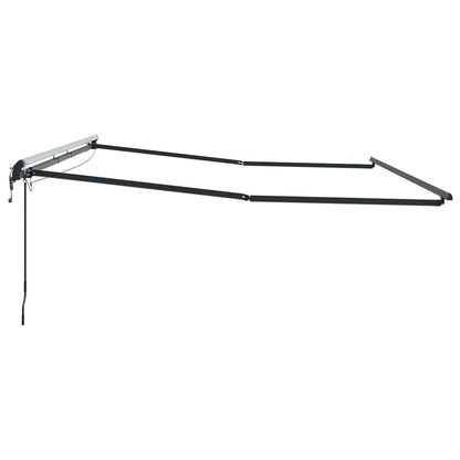 Awning with Manual Anthracite 4.5 x 3 m Metal