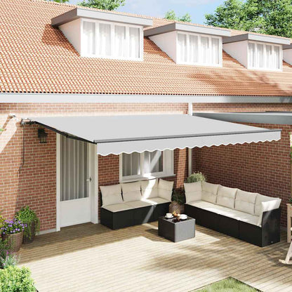 Awning with Manual Anthracite 5 x 3 m Metal