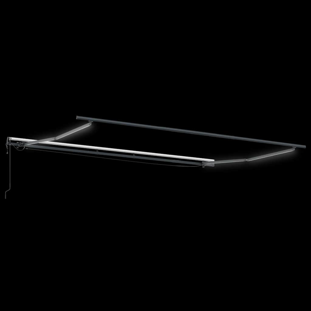 Awning with Manual Anthracite 5 x 3 m Metal