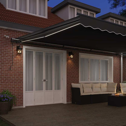 Awning with Anthracite 6 x 3 m Metal