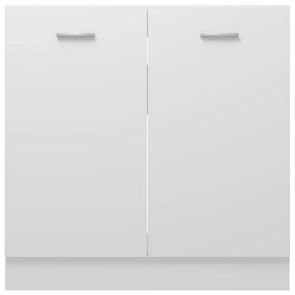 Sink Bottom Cabinet Lyon White 80x46x81.5 cm Engineered Wood