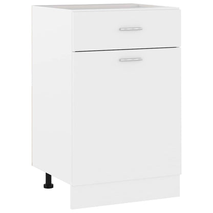 Drawer Bottom Cabinet Lyon White 50x46x81.5 cm Engineered Wood