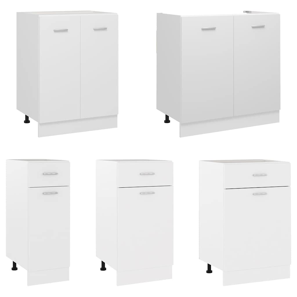 Drawer Bottom Cabinet Lyon White 50x46x81.5 cm Engineered Wood