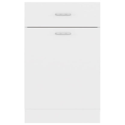 Drawer Bottom Cabinet Lyon White 50x46x81.5 cm Engineered Wood
