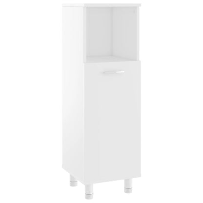 Bathroom Cabinet White 30x30x95 cm Engineered Wood