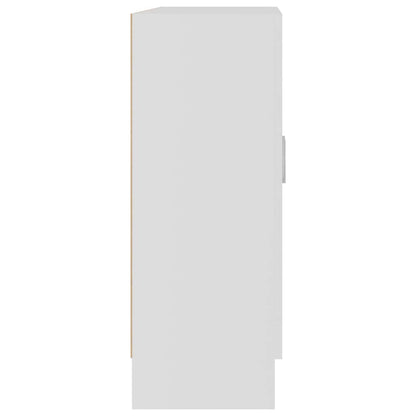 Vitrine Cabinet White 82.5x30.5x80 cm Engineered Wood
