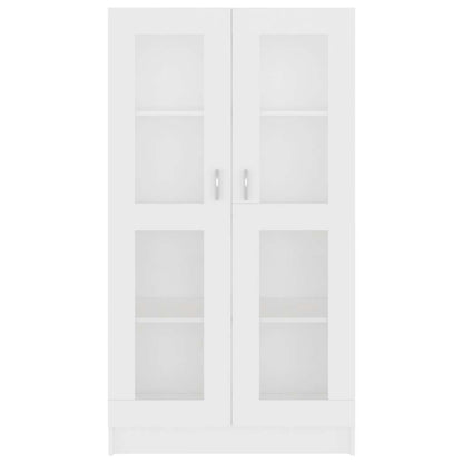 Vitrine Cabinet White 82.5x30.5x150 cm Engineered Wood