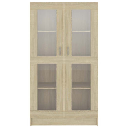 Vitrine Cabinet Sonoma Oak 82.5x30.5x150 cm Engineered Wood