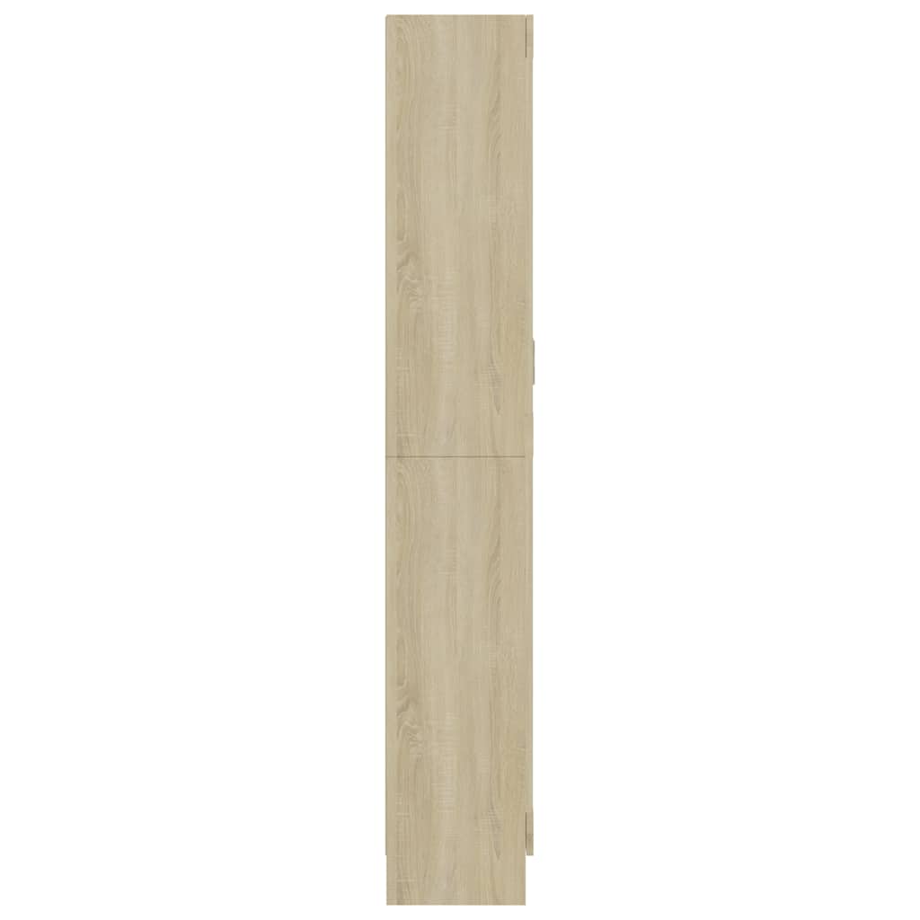 Vitrine Cabinet Sonoma Oak 82.5x30.5x185 cm Engineered Wood