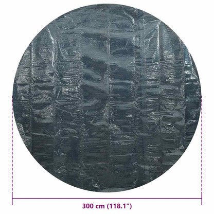 Floating PE Solar Pool Film 300 cm Black and Blue