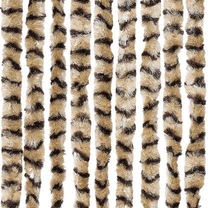 Insect Curtain Beige and Brown 100x220 cm Chenille