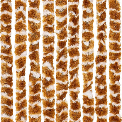 Insect Curtain Ochre and White 90x220 cm Chenille