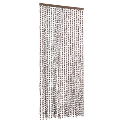 Insect Curtain Taupe and White 90x220 cm Chenille