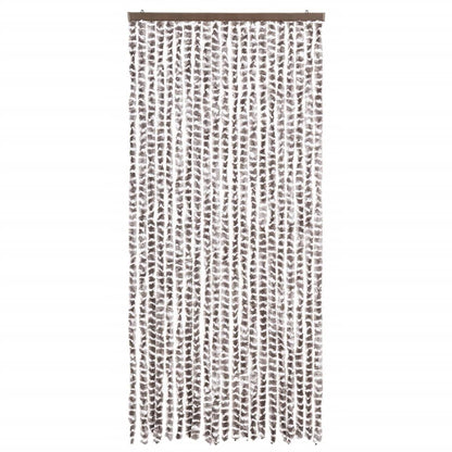 Insect Curtain Taupe and White 90x220 cm Chenille