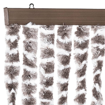 Insect Curtain Taupe and White 90x220 cm Chenille