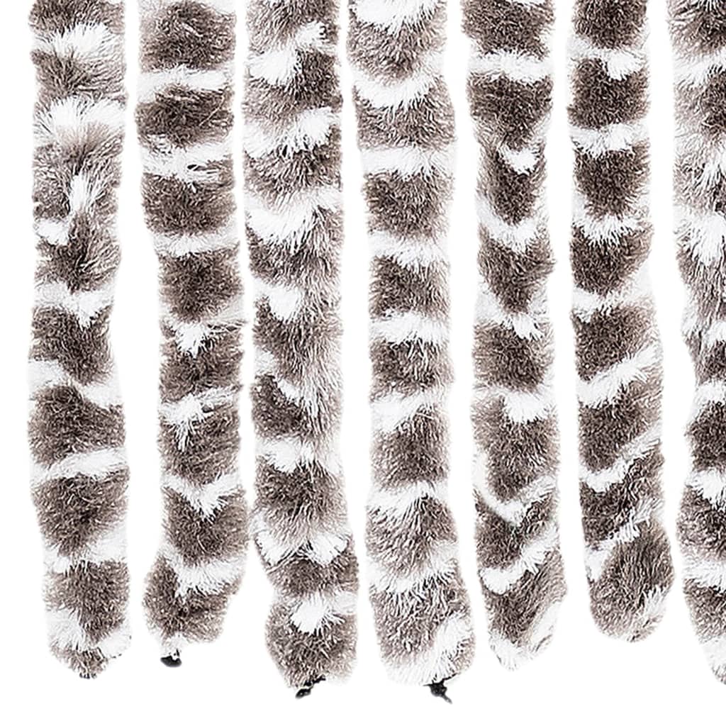 Insect Curtain Taupe and White 90x220 cm Chenille